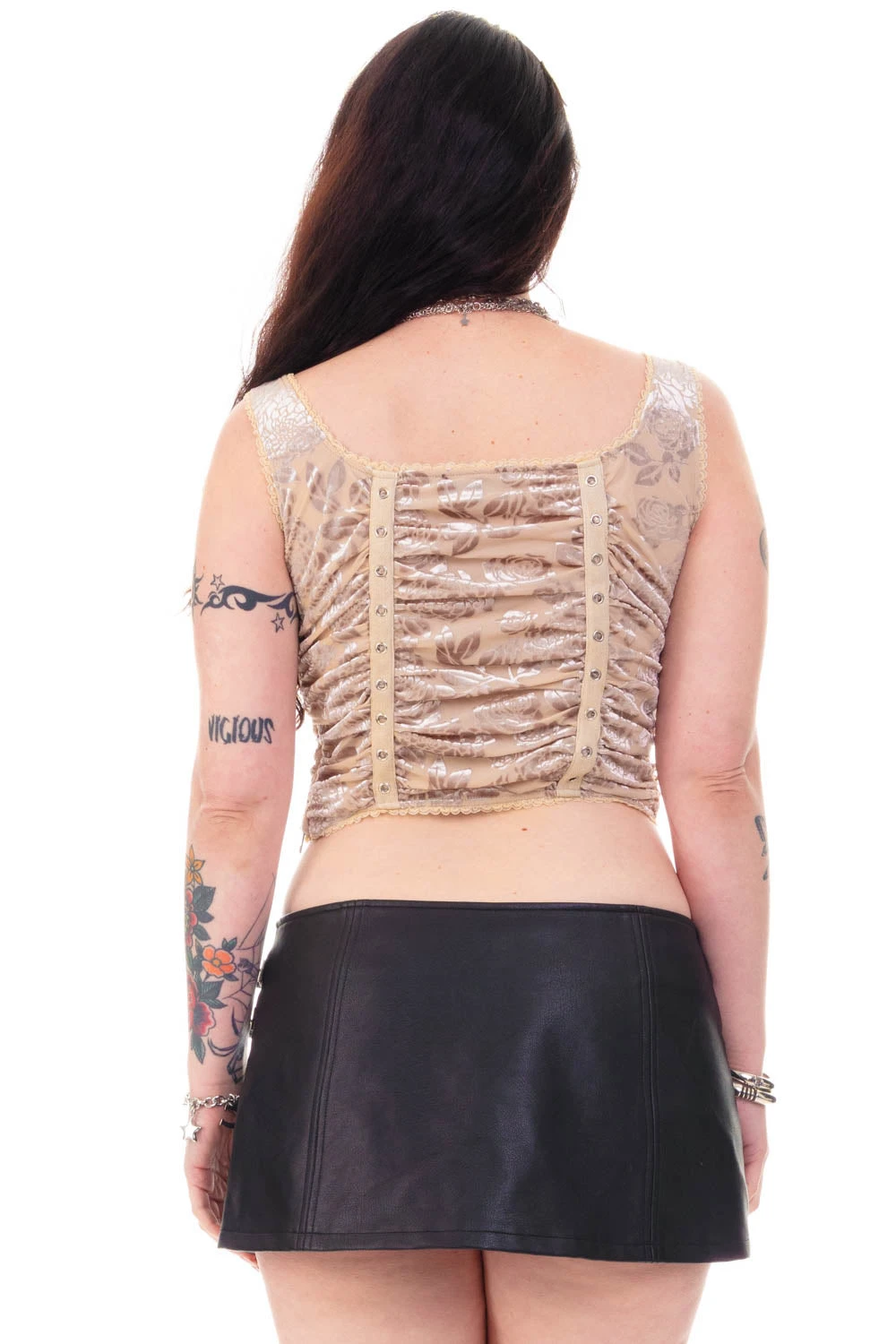 Lexi Cream Velvet Burnout Grommet Top 13 Lexi Cream Velvet Burnout Grommet Top - Image 11