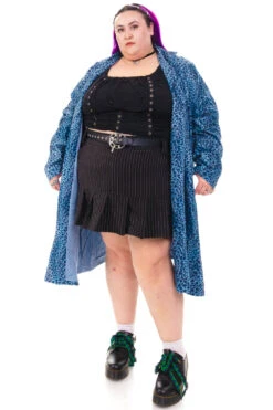 Mazzy Blue Cheetah Longline Jacket 30 Mazzy Blue Cheetah Longline Jacket -TUNNEL Vision Outlet HS115 3819