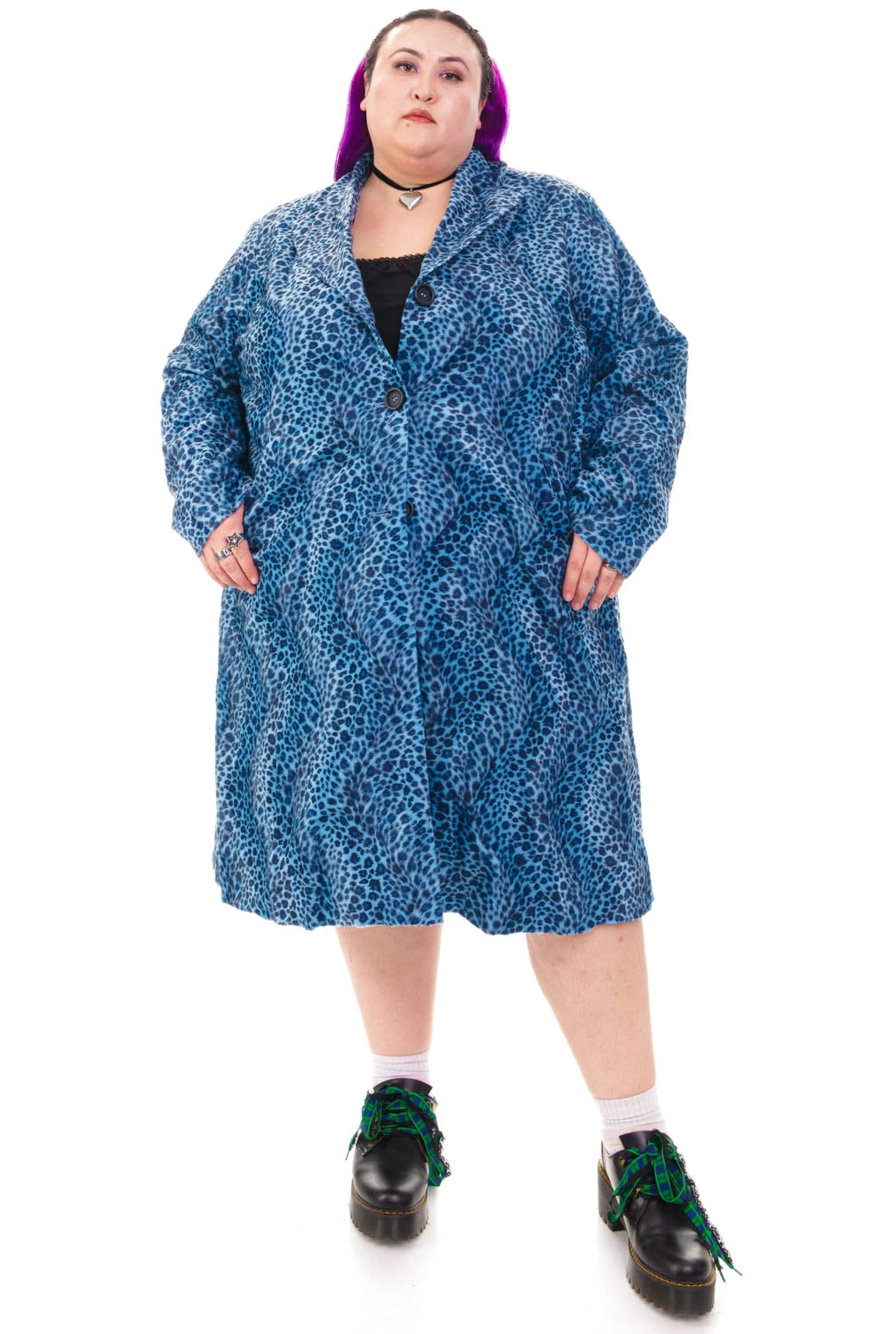 Mazzy Blue Cheetah Longline Jacket 12 Mazzy Blue Cheetah Longline Jacket - Image 10