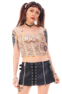 Lexi Cream Velvet Burnout Grommet Top 38 Lexi Cream Velvet Burnout Grommet Top -TUNNEL Vision Outlet HS115 3826 039f574e 793e 4ad0 8479 60975b8bc402