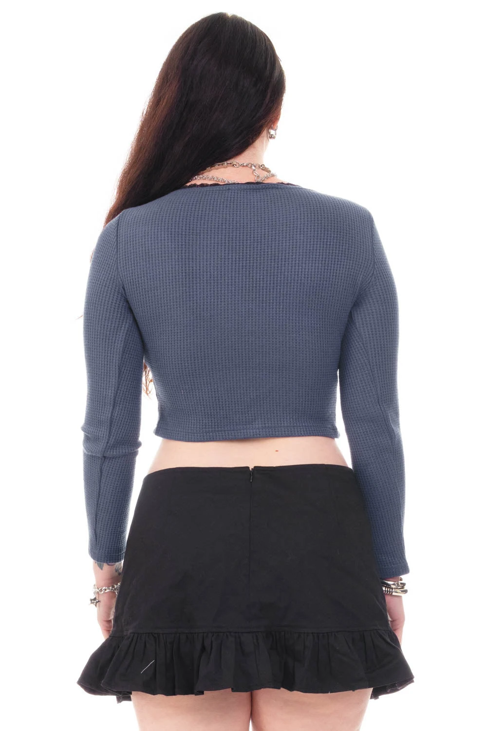 Rosa Blue Lace-Trimmed Thermal Long-Sleever 13 Rosa Blue Lace-Trimmed Thermal Long-Sleever - Image 11