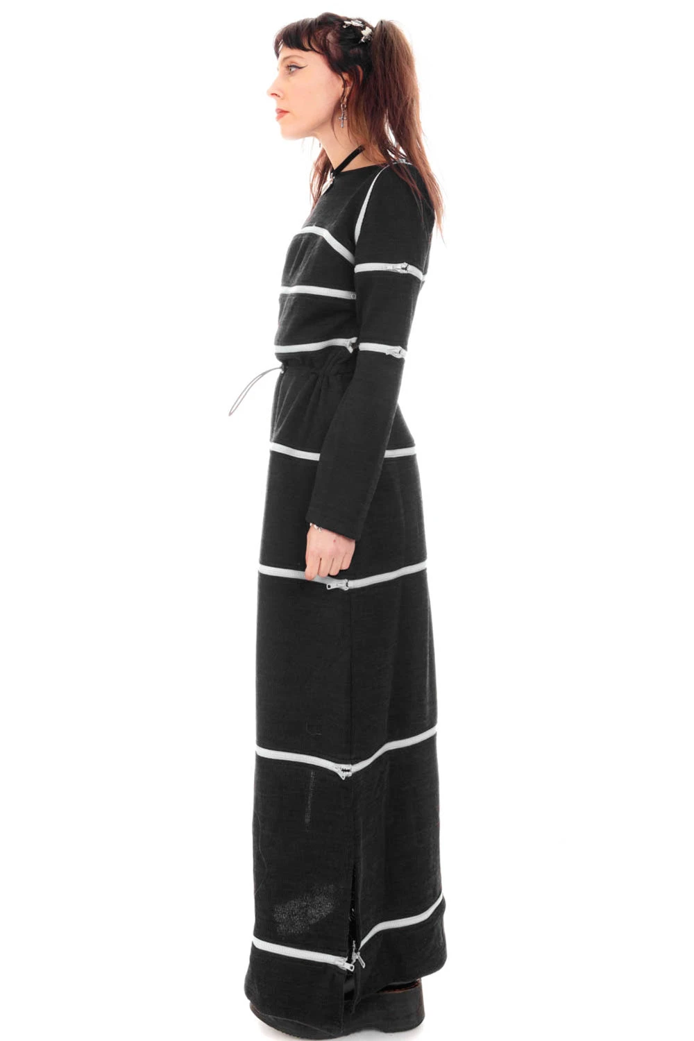 40-in-1 Black Zip-Off Convertible Dress 16 40-in-1 Black Zip-Off Convertible Dress - Image 14