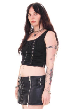 Lexi Black Grommet Top -TUNNEL Vision Outlet HS115 3956