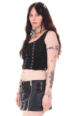 Lexi Black Grommet Top -TUNNEL Vision Outlet HS115 3957