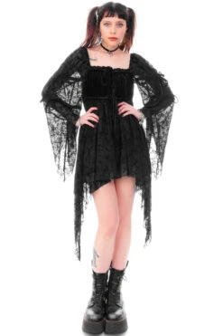 Desdemona Black Velvet Mix Dress 31 Desdemona Black Velvet Mix Dress -TUNNEL Vision Outlet HS115 4046 7bc47799 cc6a 4ad8 9d45 f385379c16e9