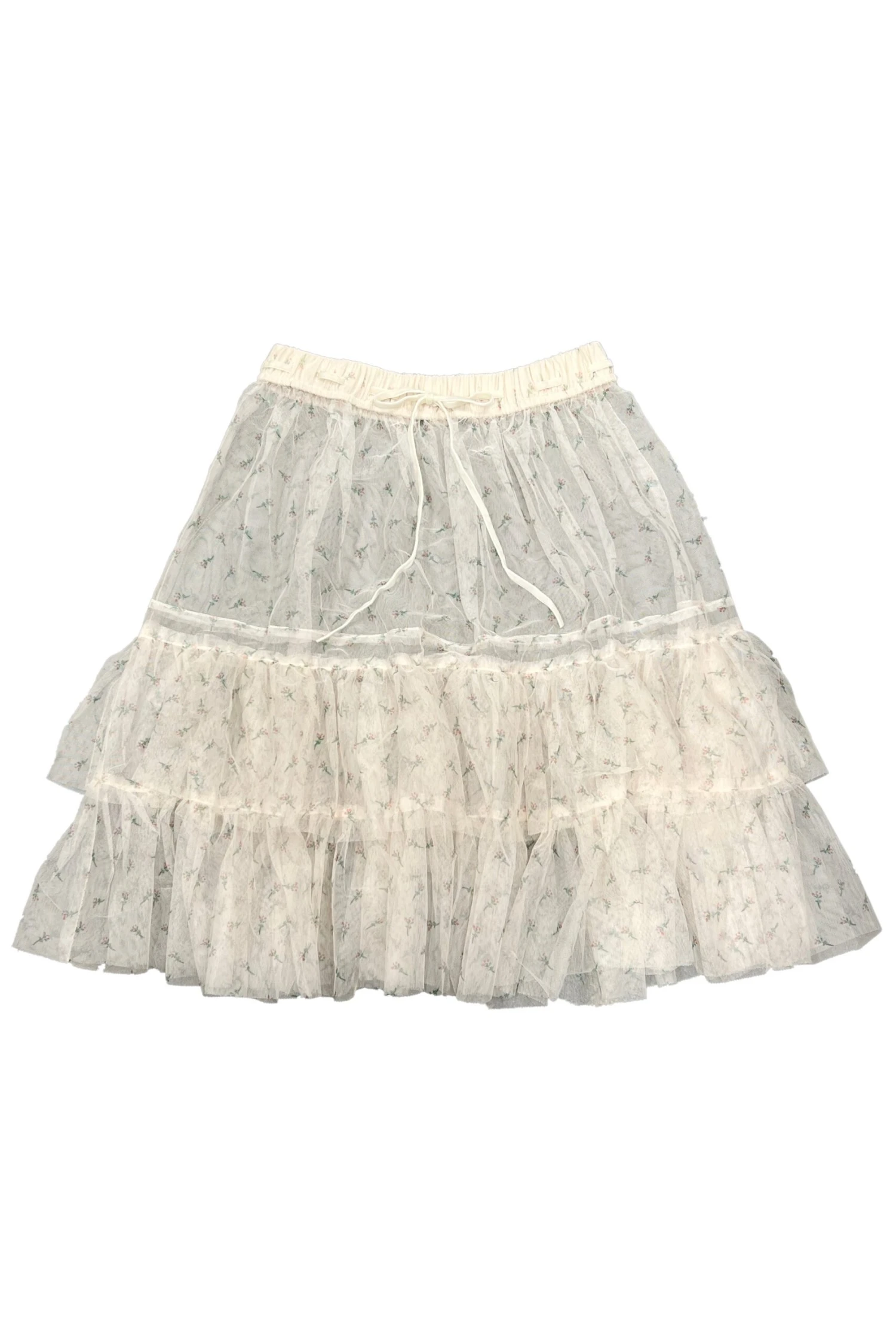 Louisa May Sheer Floral Ruffle Skirt 3 Louisa May Sheer Floral Ruffle Skirt