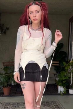 Gish Cream Convertible 3-in-1 Layered Top -TUNNEL Vision Outlet IMG 0387