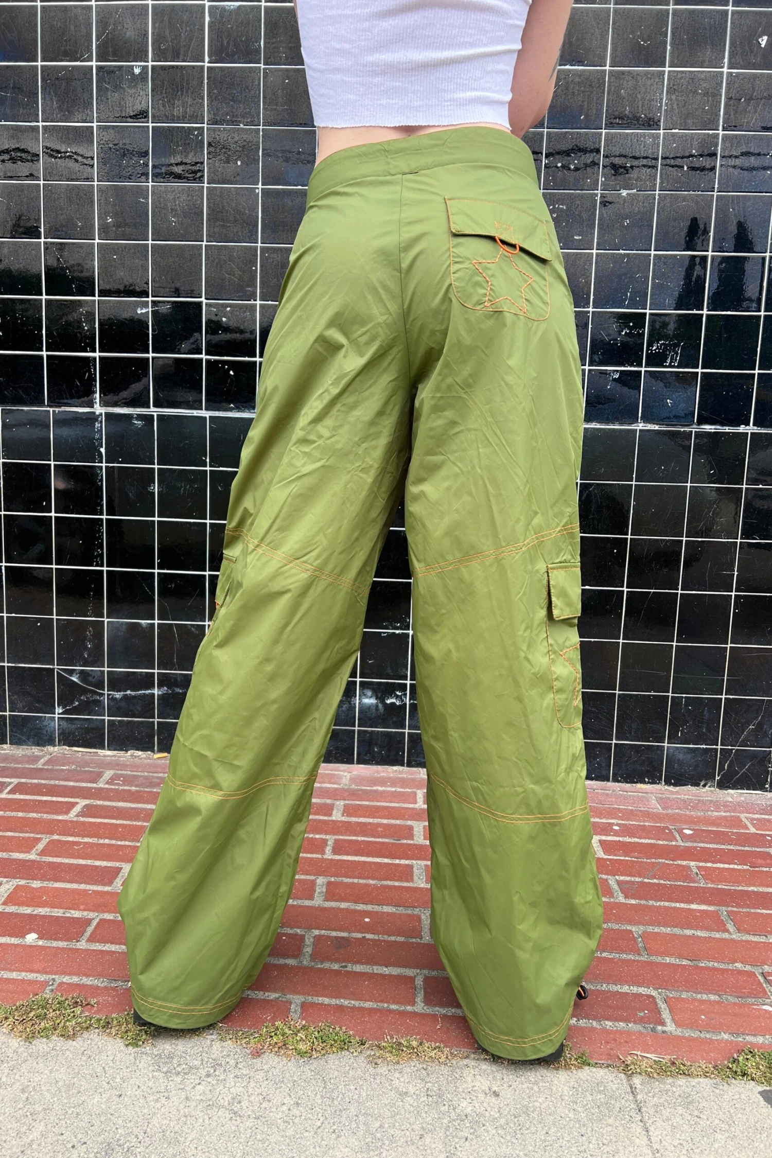 Splendor Olive Parachute Pants 13 Splendor Olive Parachute Pants - Image 11