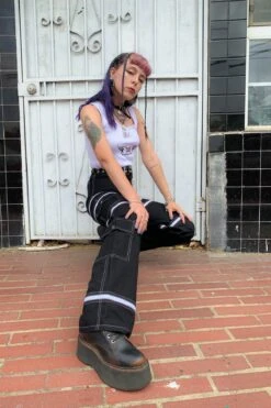 Black 5-in-1 Convertible Zip-Off Cargo Pants -TUNNEL Vision Outlet IMG 14982