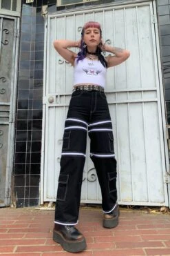 Black 5-in-1 Convertible Zip-Off Cargo Pants -TUNNEL Vision Outlet IMG 15502