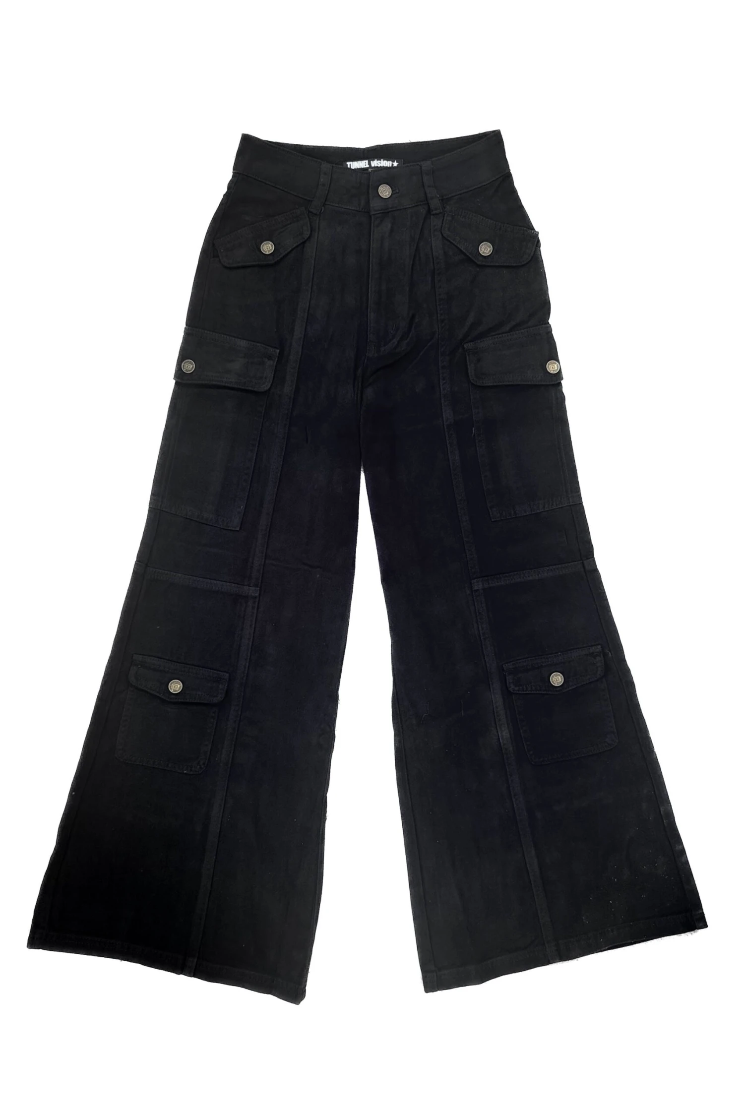 Reggie Black Denim Cargo Baggies 4 Reggie Black Denim Cargo Baggies - Image 2