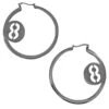 8 Ball Hoop Earrings -TUNNEL Vision Outlet IMG 2027 49e6a890 04be 4e85 8ce8 feed92b23b82