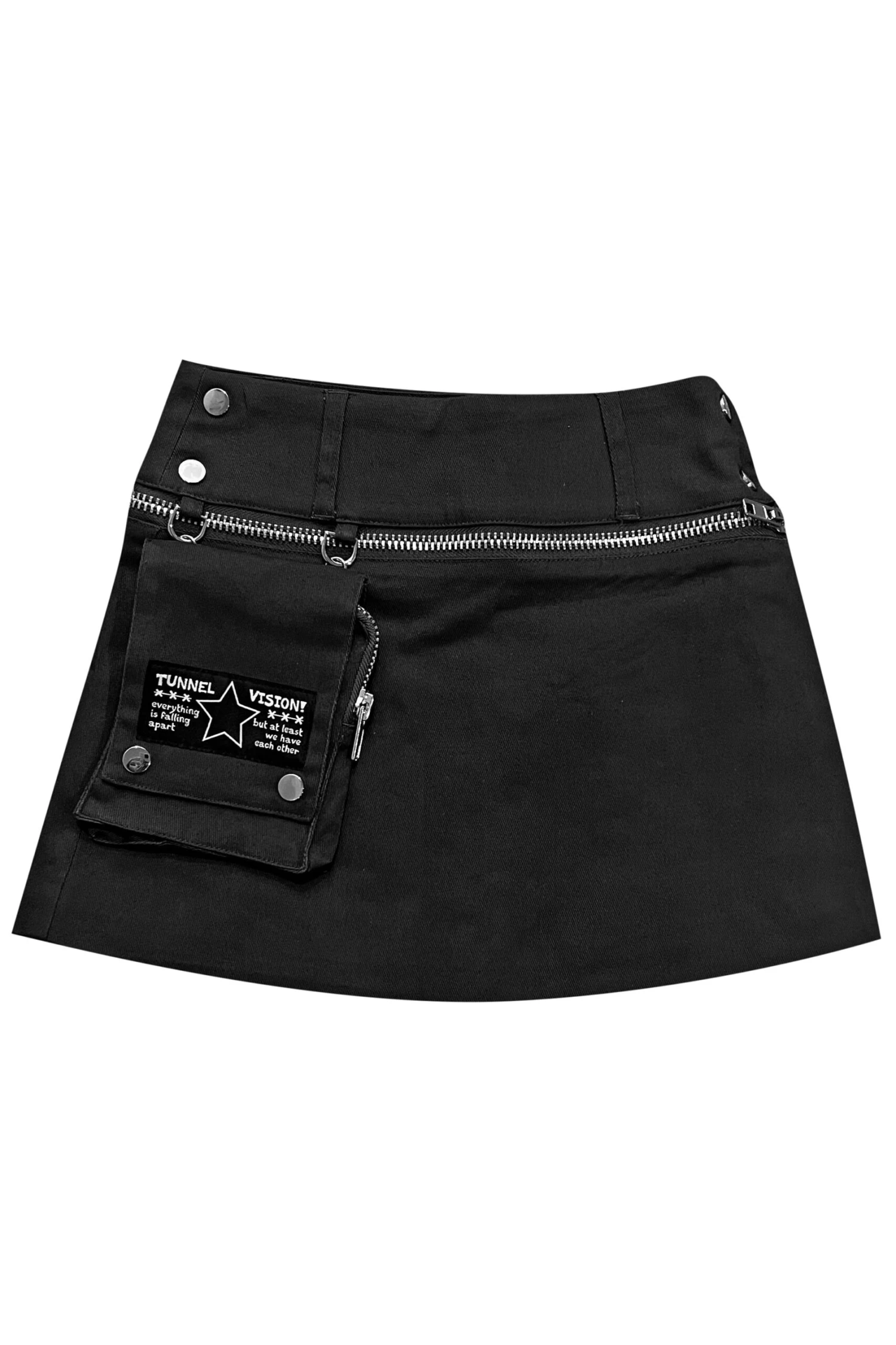 Max Black Utility Mini Skirt 3 Max Black Utility Mini Skirt
