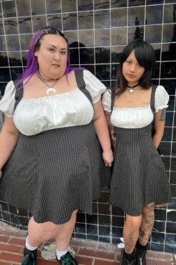 Alicia Underbust Pinstripe Dress -TUNNEL Vision Outlet IMG 2263