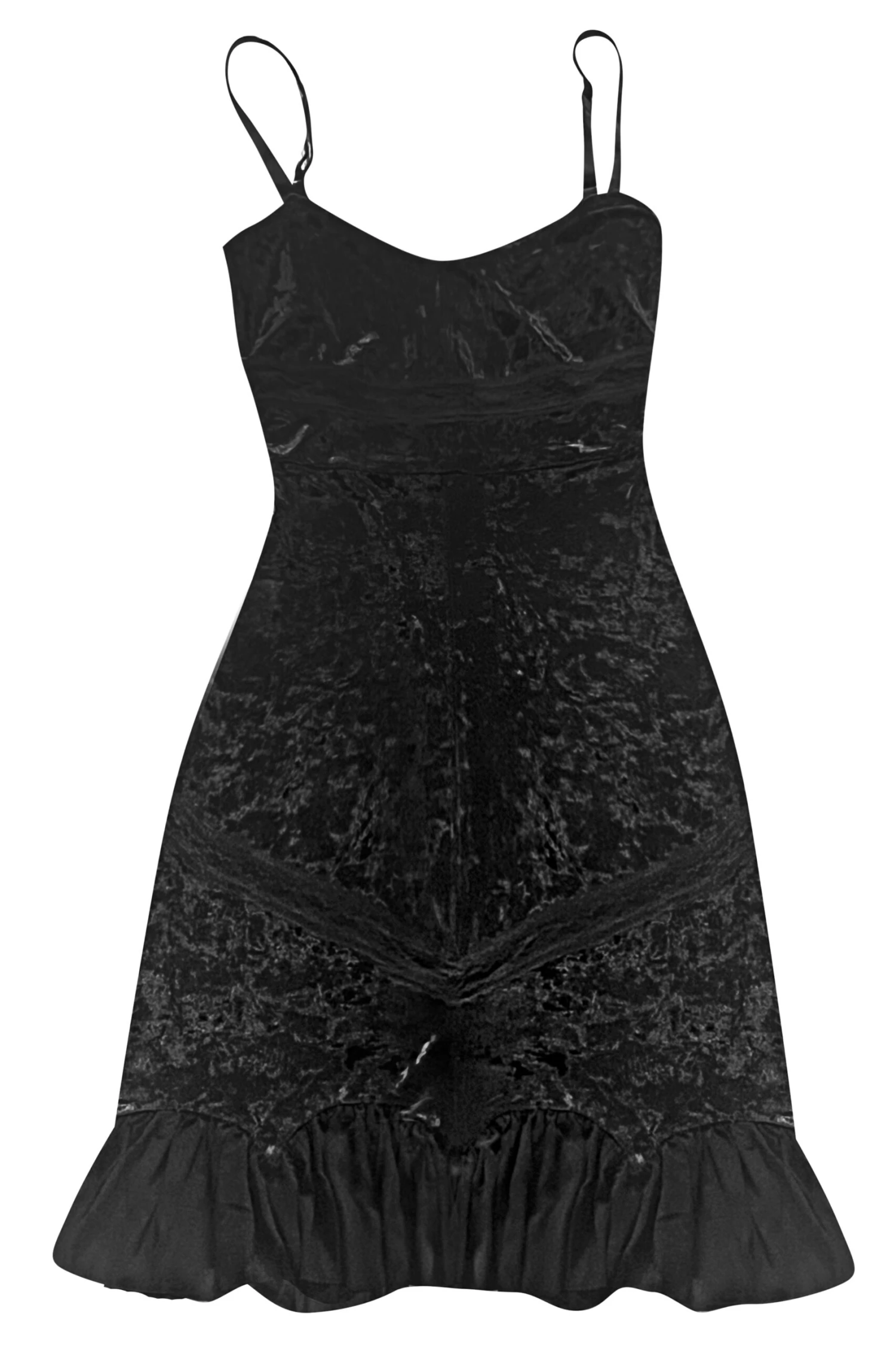 Luci Black Velvet Midi Dress 3 Luci Black Velvet Midi Dress