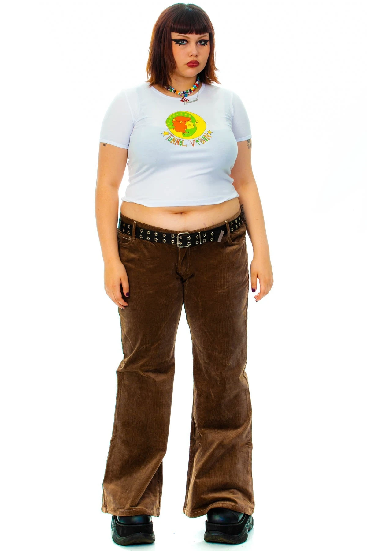 TUNNEL VISION SECONDHAND (GRADE A) Melody Brown Corduroy Flares 3 TUNNEL VISION SECONDHAND (GRADE A) Melody Brown Corduroy Flares - Image 2