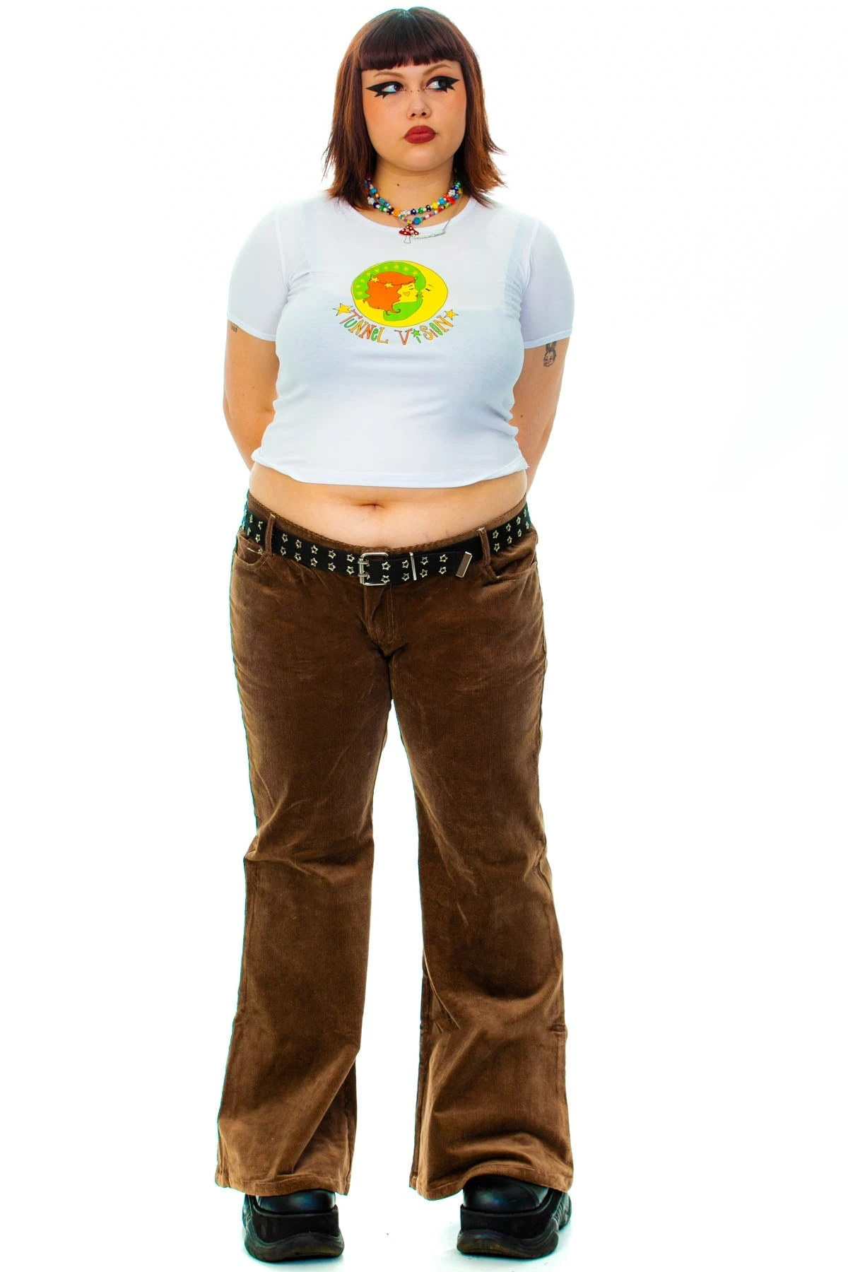 TUNNEL VISION SECONDHAND (GRADE A) Melody Brown Corduroy Flares 4 TUNNEL VISION SECONDHAND (GRADE A) Melody Brown Corduroy Flares - Image 3