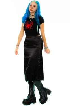 Mel Black Midi Skirt -TUNNEL Vision Outlet IMG 5317