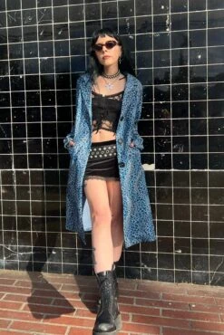 Mazzy Blue Cheetah Longline Jacket 26 Mazzy Blue Cheetah Longline Jacket -TUNNEL Vision Outlet IMG 5781