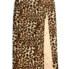Siren Leopard Print High Slit Skirt -TUNNEL Vision Outlet IMG 6534