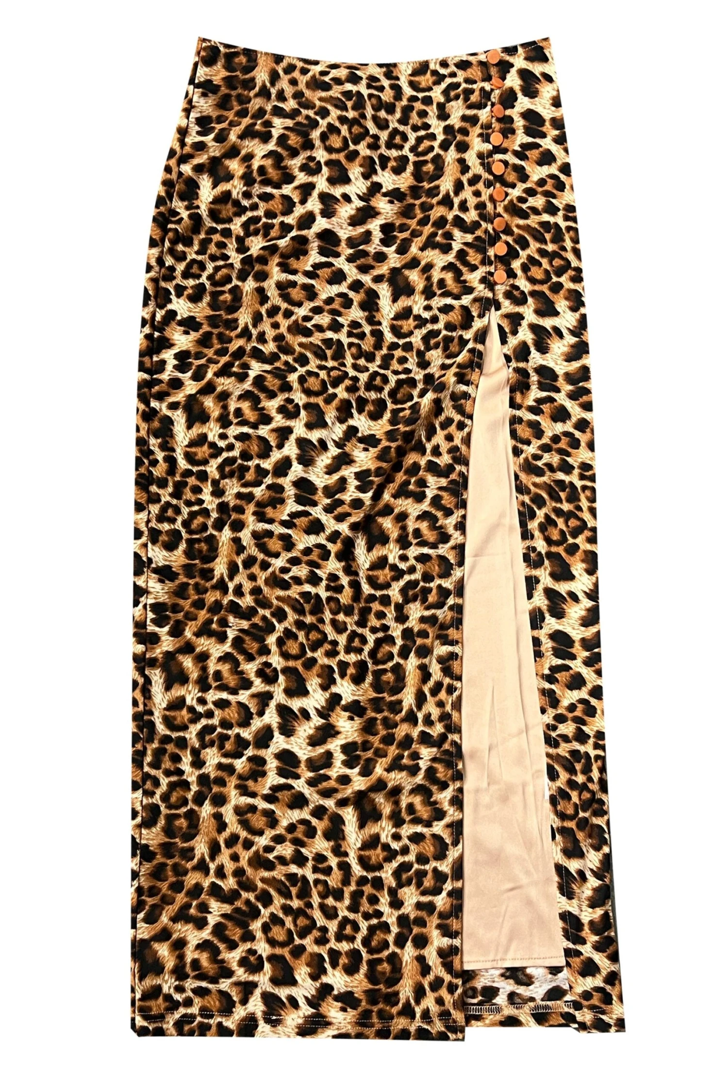 Siren Leopard Print High Slit Skirt 3 Siren Leopard Print High Slit Skirt
