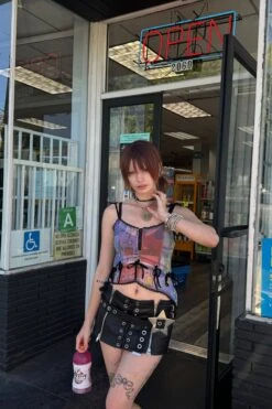 Gwendolyn Printed Tie-Up Camisole 24 Gwendolyn Printed Tie-Up Camisole -TUNNEL Vision Outlet IMG 7109 2 copy