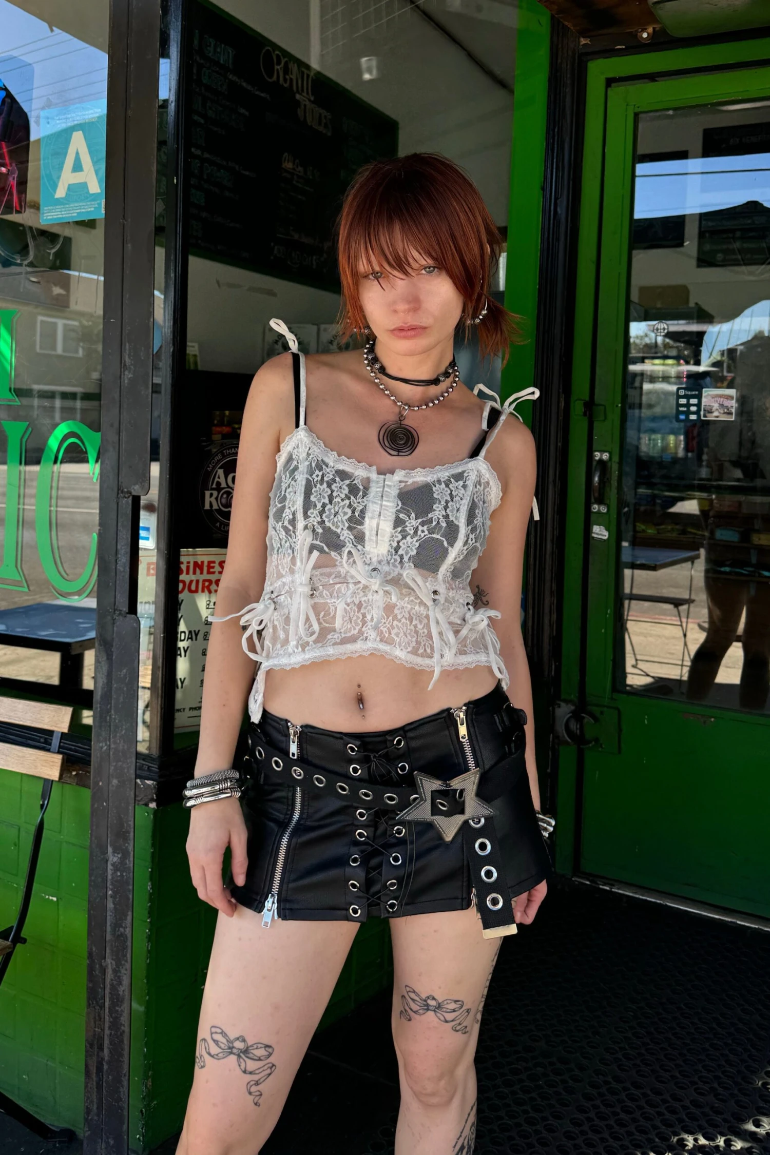 Gwendolyn White Lace Tie-Up Camisole 5 Gwendolyn White Lace Tie-Up Camisole - Image 3