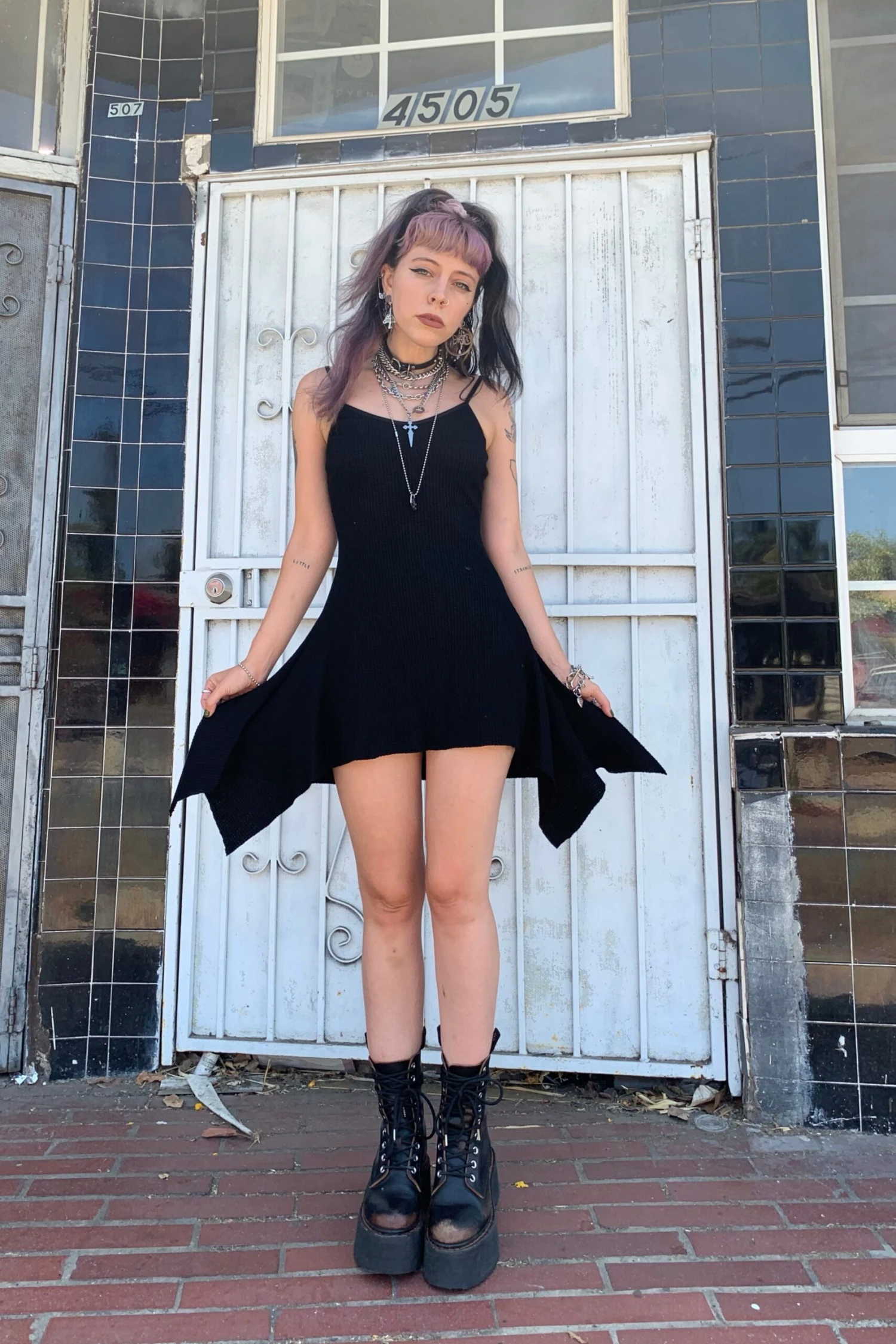 Black Thermal Dystopia Dress 6 Black Thermal Dystopia Dress - Image 4