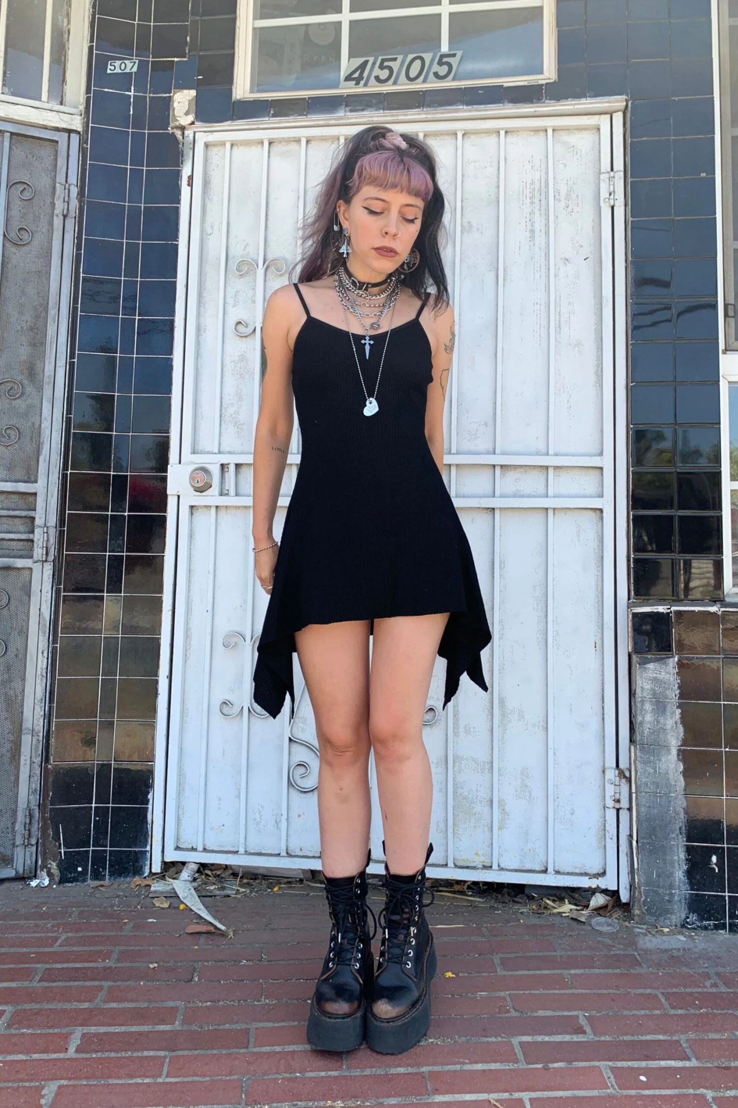 Black Thermal Dystopia Dress 8 Black Thermal Dystopia Dress - Image 6