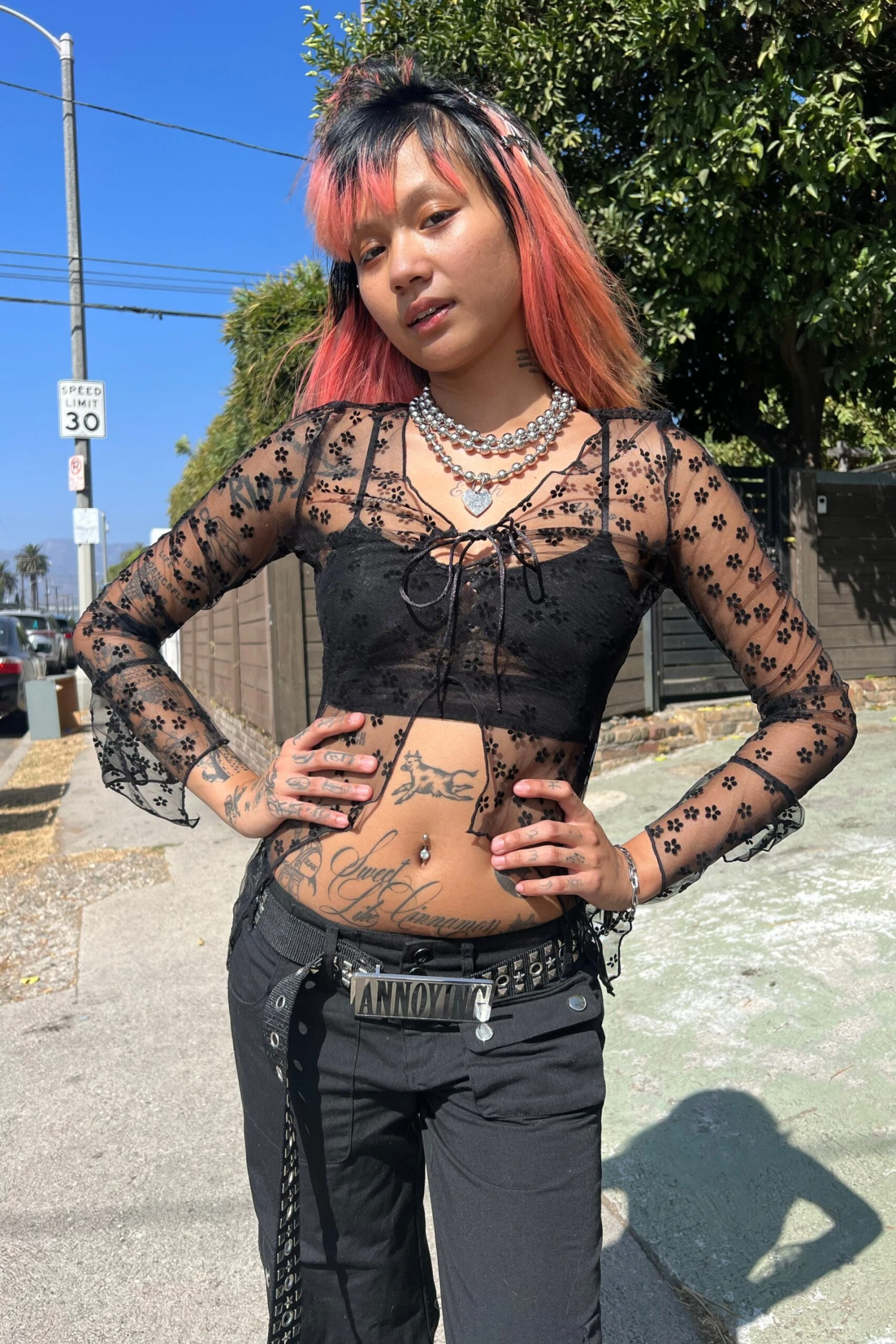 Everything Black Flutter Mesh Top 7 Everything Black Flutter Mesh Top - Image 5