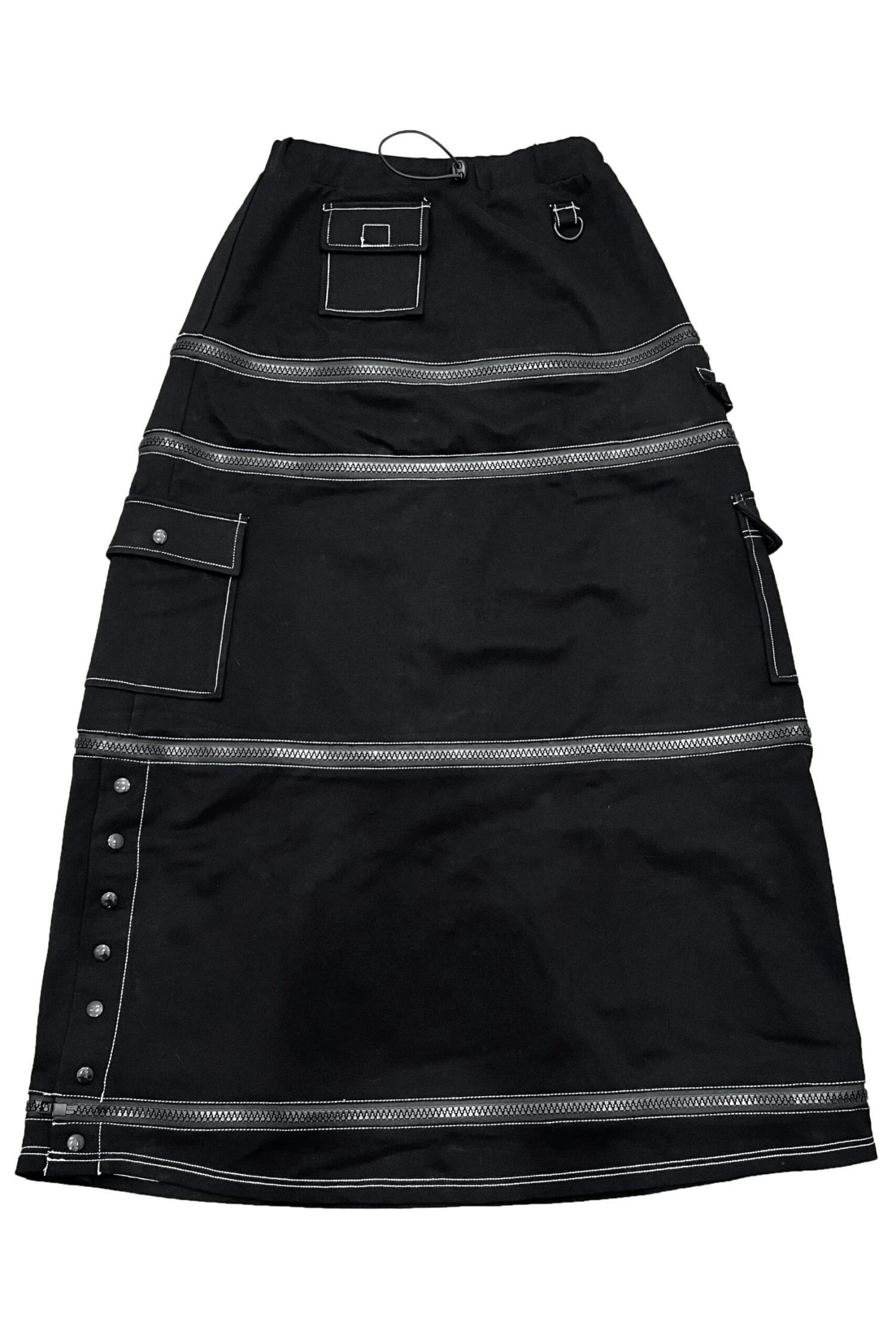 Black Carmen 5-in-1 Convertible Cargo Skirt 3 Black Carmen 5-in-1 Convertible Cargo Skirt