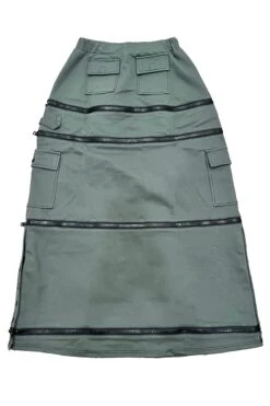 Olive Carmen 5-in-1 Convertible Cargo Skirt 32 Olive Carmen 5-in-1 Convertible Cargo Skirt -TUNNEL Vision Outlet IMG 9191