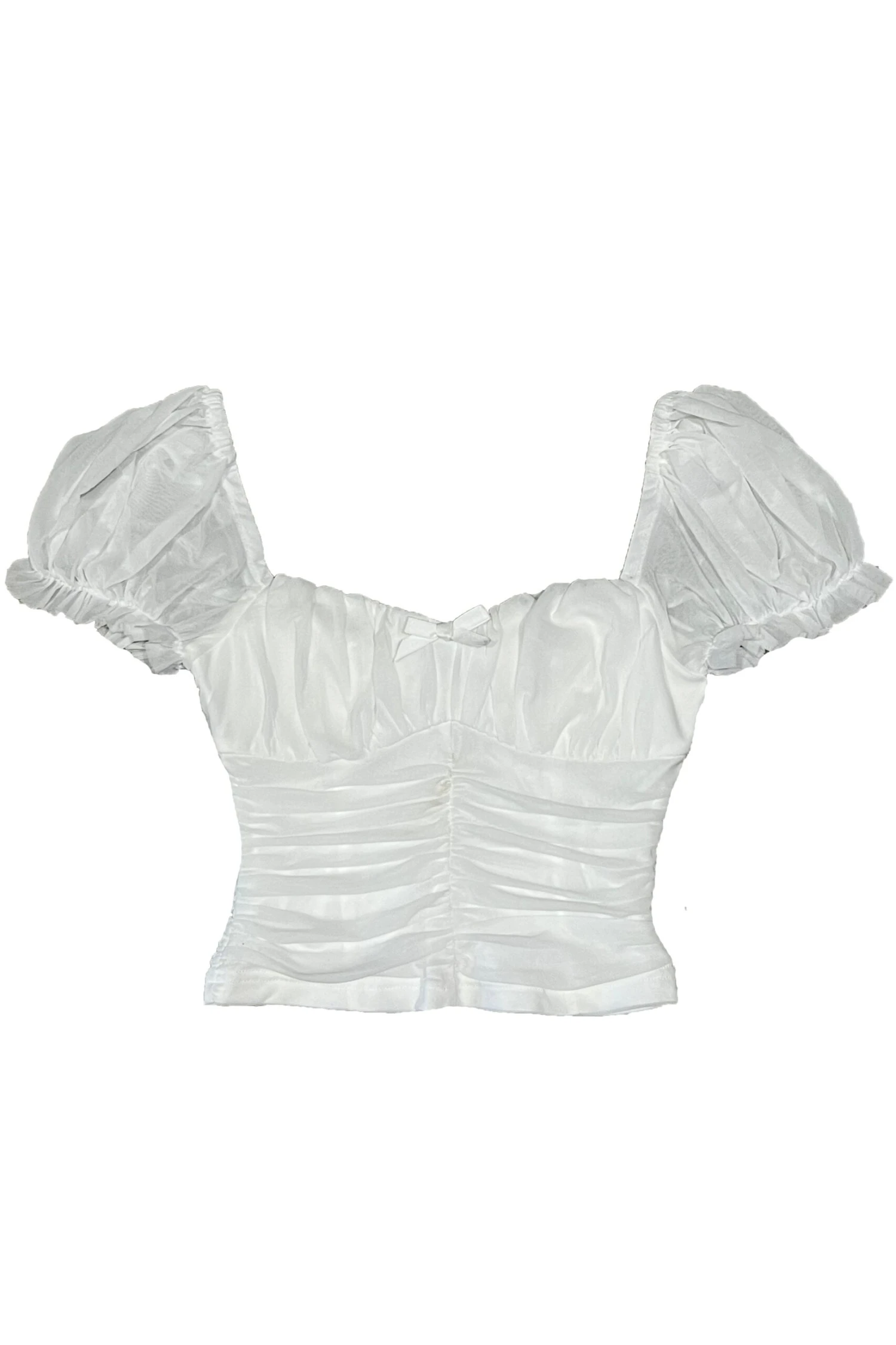 Serafina White Puff-Sleeve Top 3 Serafina White Puff-Sleeve Top