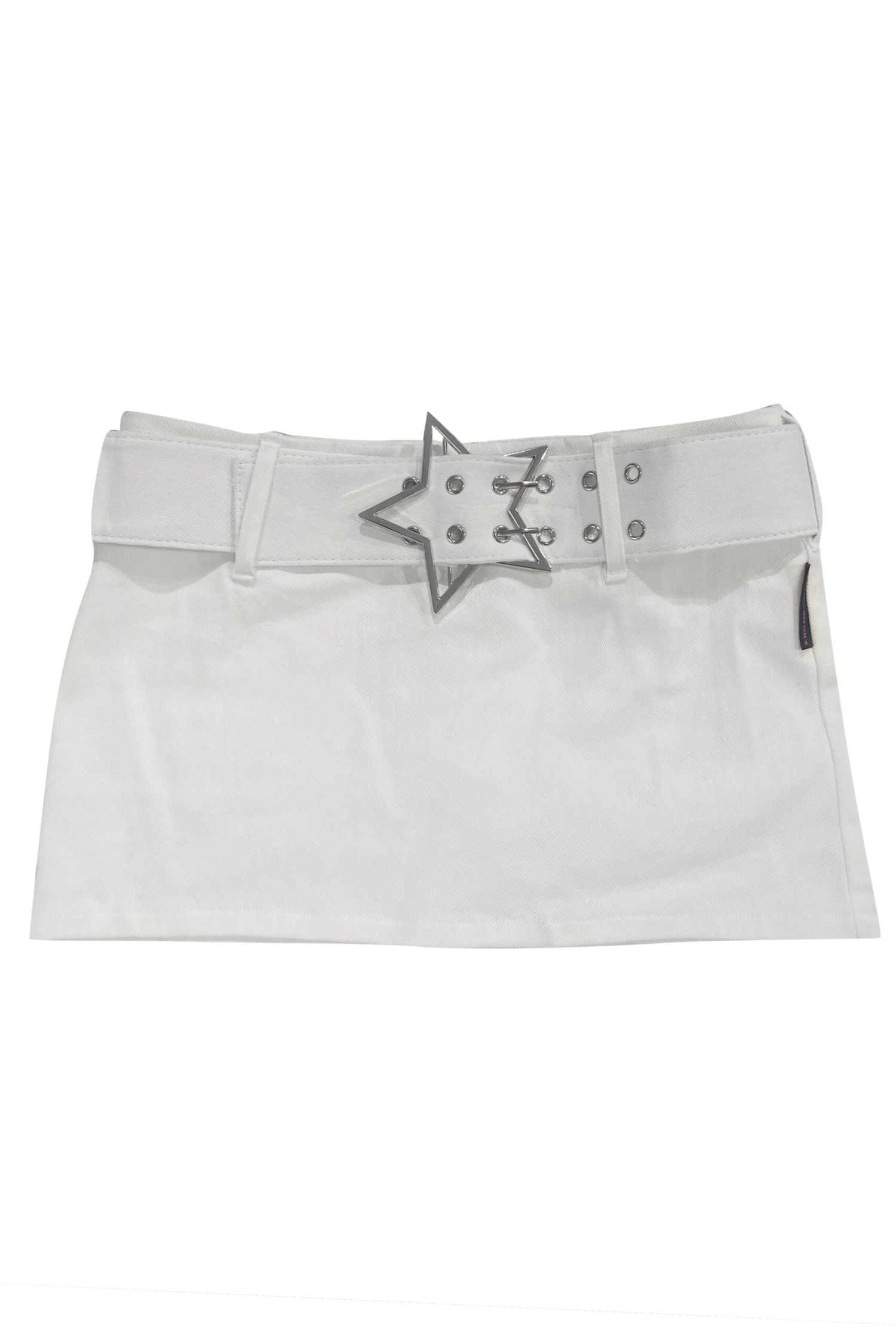 Amber White Stretch Mini Skort 3 Amber White Stretch Mini Skort