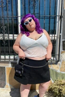 Max Black Utility Mini Skirt 28 Max Black Utility Mini Skirt -TUNNEL Vision Outlet IMG 9827