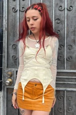 Gish Cream Convertible 3-in-1 Layered Top -TUNNEL Vision Outlet WHT1 a372e6bd 11de 4f0e 81f3 0ab6dc26ee46