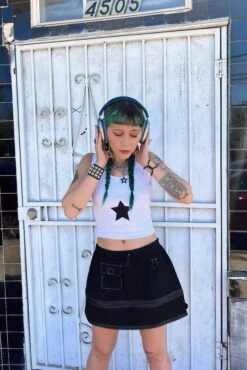 Black Carmen 5-in-1 Convertible Cargo Skirt 32 Black Carmen 5-in-1 Convertible Cargo Skirt -TUNNEL Vision Outlet blk10