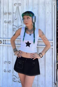 Black Carmen 5-in-1 Convertible Cargo Skirt 34 Black Carmen 5-in-1 Convertible Cargo Skirt -TUNNEL Vision Outlet blk12