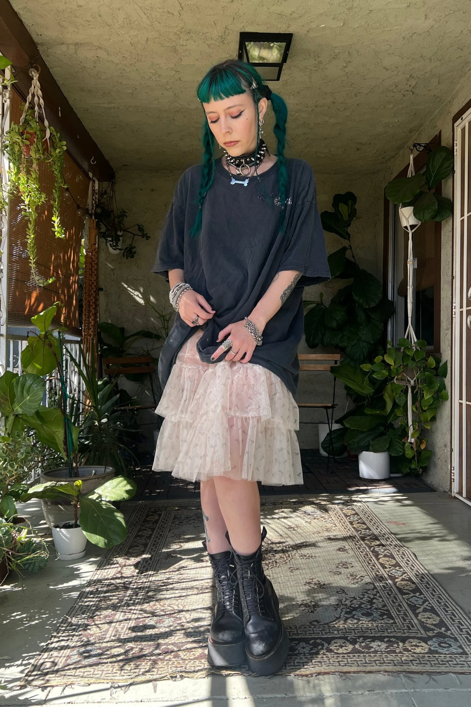 Louisa May Sheer Floral Ruffle Skirt 10 Louisa May Sheer Floral Ruffle Skirt - Image 8