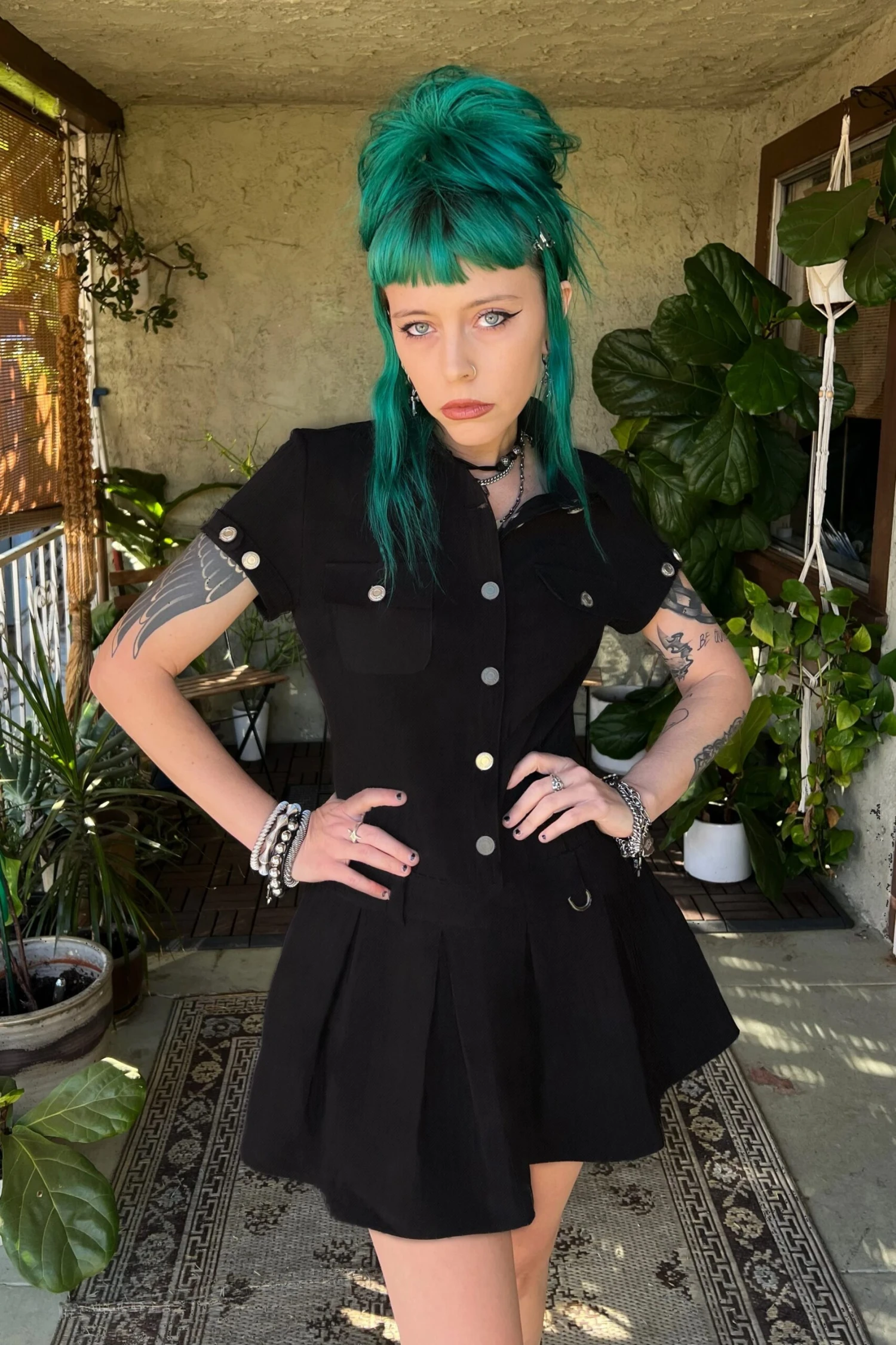 Enid Black Mini Dress 4 Enid Black Mini Dress - Image 2