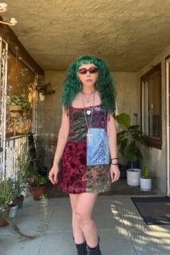 Patchwork Gretchen Swing Dress 26 Patchwork Gretchen Swing Dress -TUNNEL Vision Outlet multi2