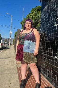 Patchwork Gretchen Swing Dress 24 Patchwork Gretchen Swing Dress -TUNNEL Vision Outlet multi4