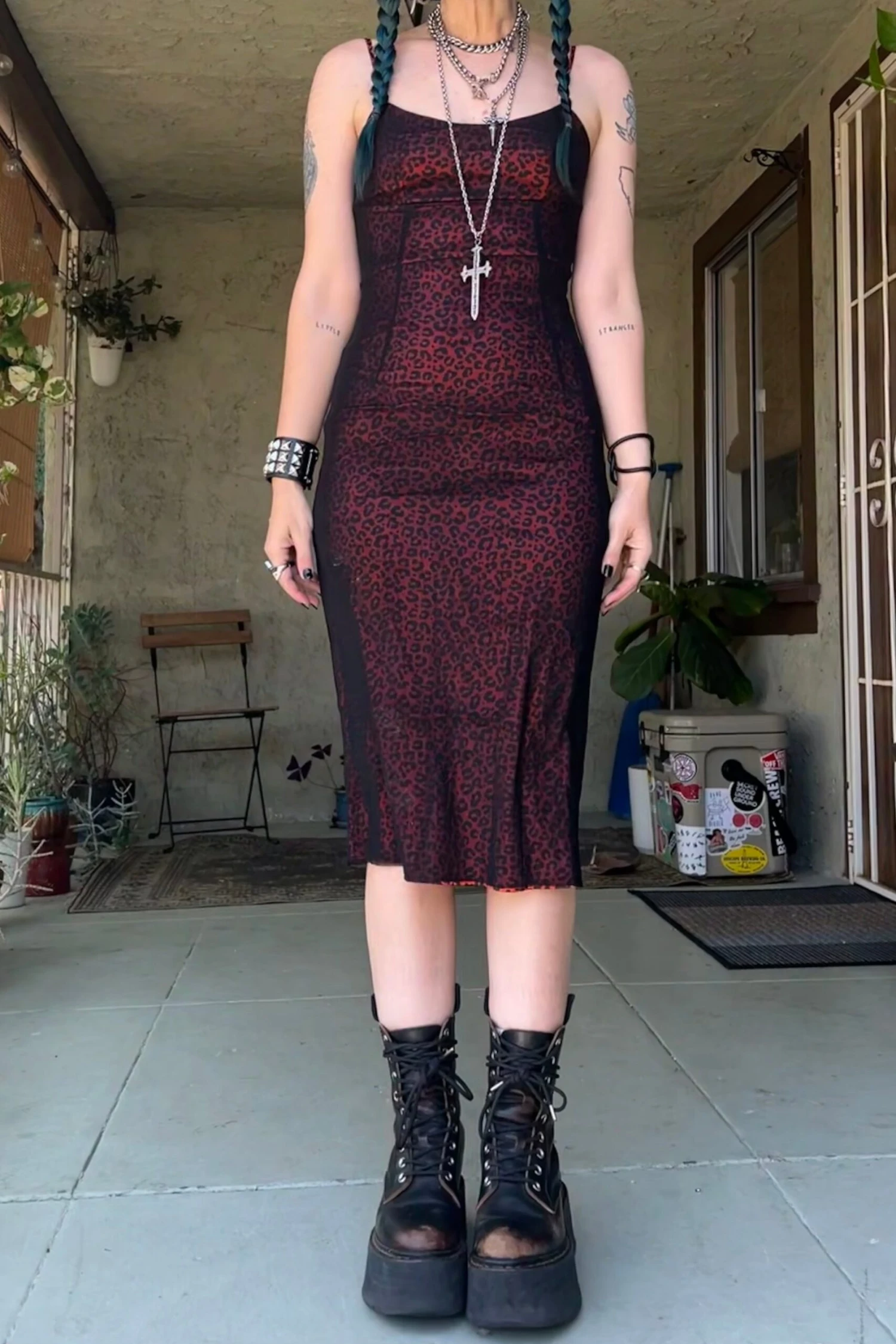 Red Cheetah Cameron Dress 5 Red Cheetah Cameron Dress - Image 3