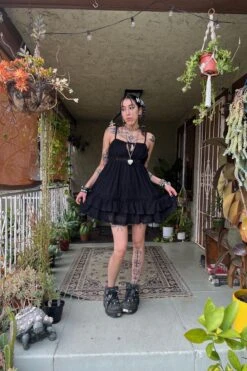 Baby Dolly Black Mini Dress -TUNNEL Vision Outlet sarahphotos 16