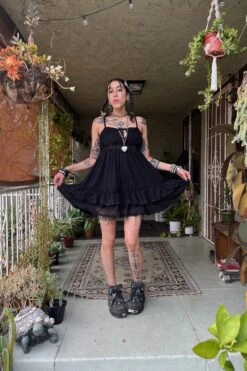 Baby Dolly Black Mini Dress -TUNNEL Vision Outlet sarahphotos 17