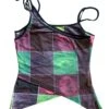 Disco Grid Print Criss-Cross Layer Top -TUNNEL Vision Outlet ugwelKS