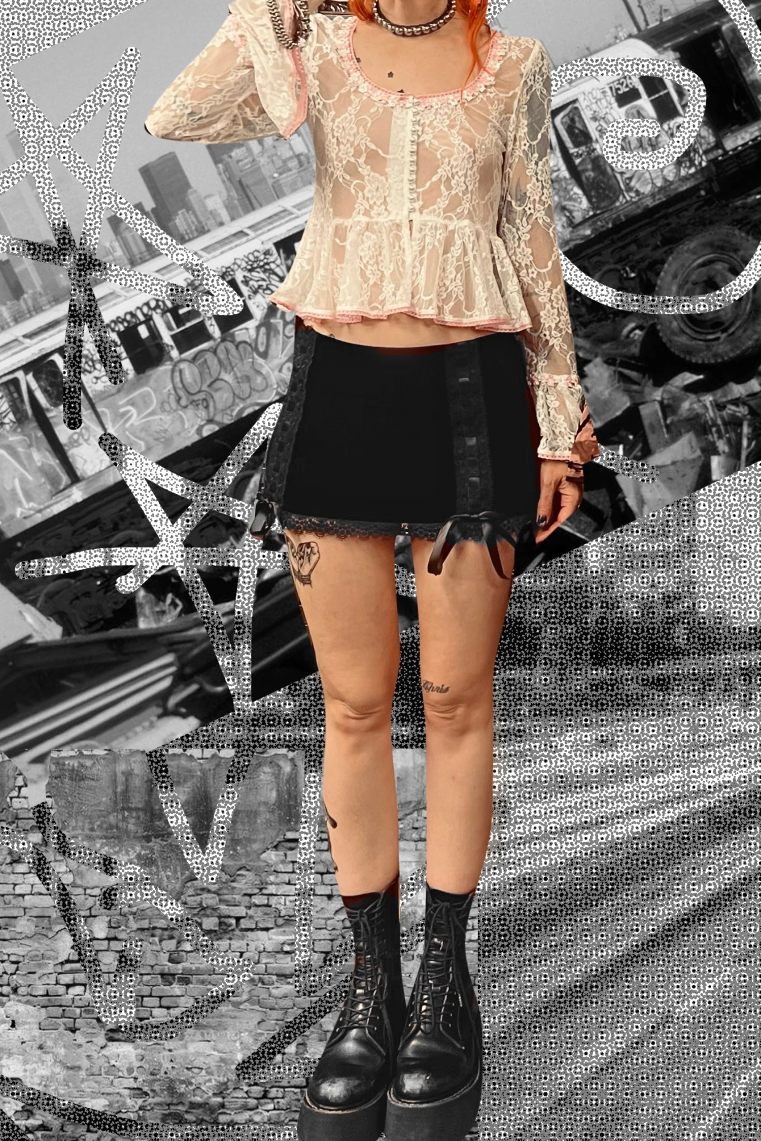 PRE-ORDER: Doll Face White Lace Babydoll Top 12 PRE-ORDER: Doll Face White Lace Babydoll Top - Image 10