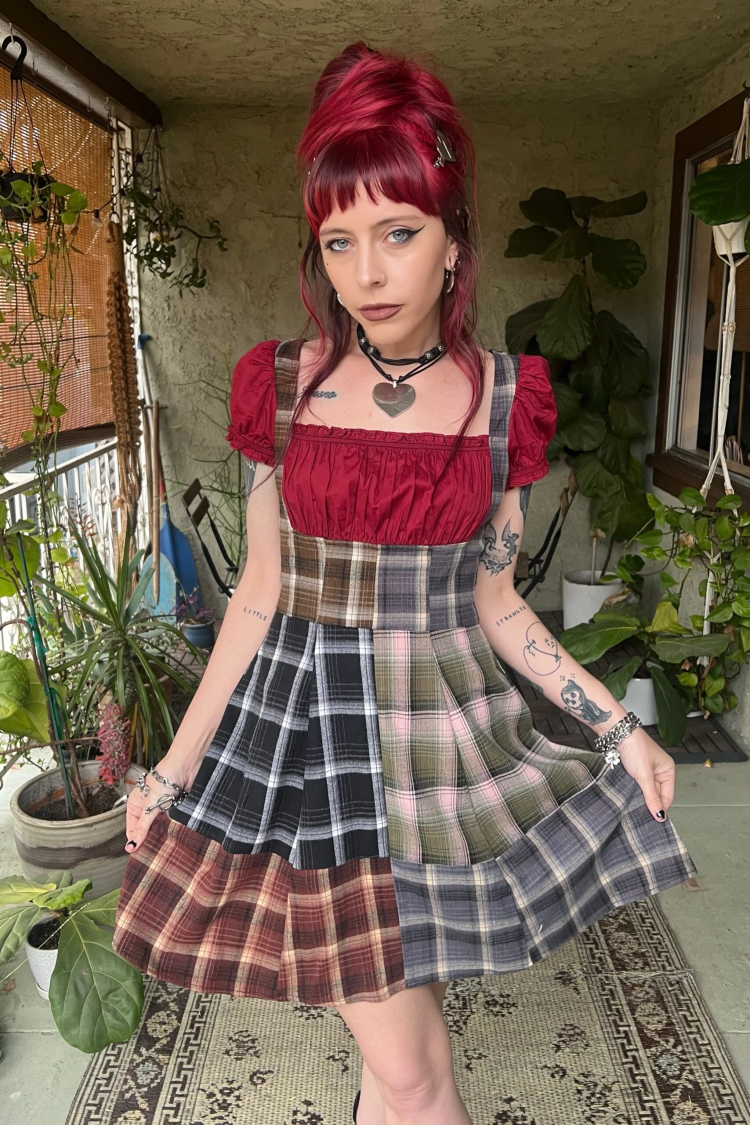 Alicia Underbust Patchwork Dress 4 Alicia Underbust Patchwork Dress - Image 2