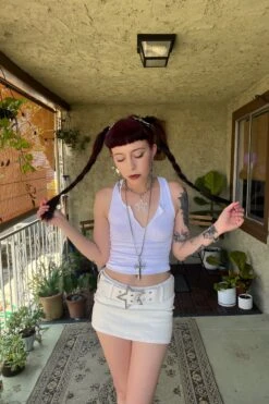 Amber White Stretch Mini Skort 25 Amber White Stretch Mini Skort -TUNNEL Vision Outlet wht1 7fdc977e 07ef 43a0 ac15 89bfbdb6381f