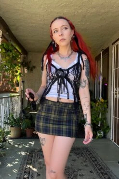 Black Lace Tabby Top -TUNNEL Vision Outlet zrdgihjd